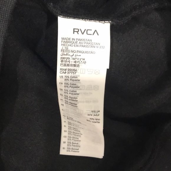 🎁 RVCA Brand Double Hex Pullover Hoodie - Picture 3 of 6